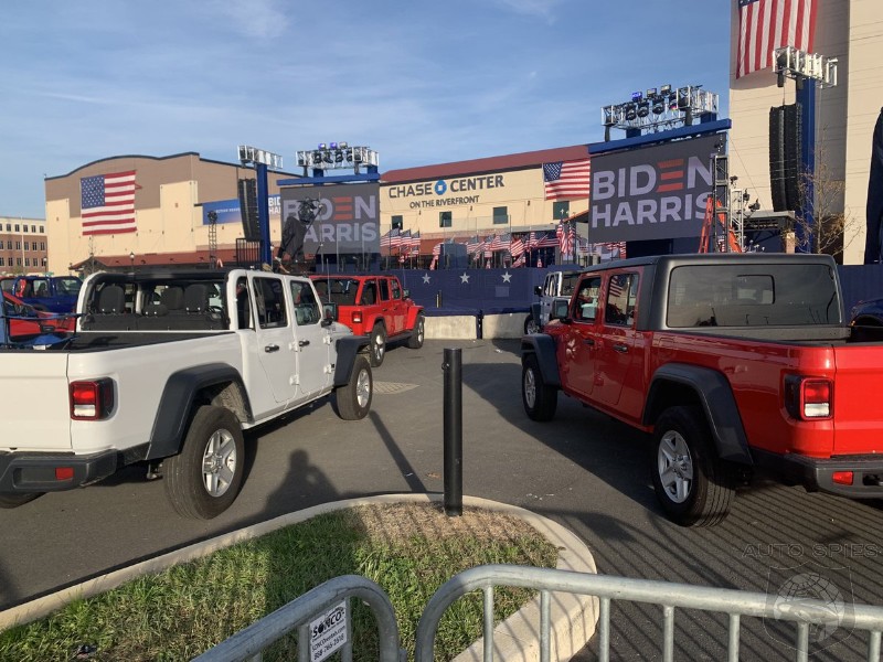 Biden Campaign Uses A Small Fleet Of Jeeps To Reserve Spaces For Family At Events - Wouldn't Green Cars Have Been A Better Choice?